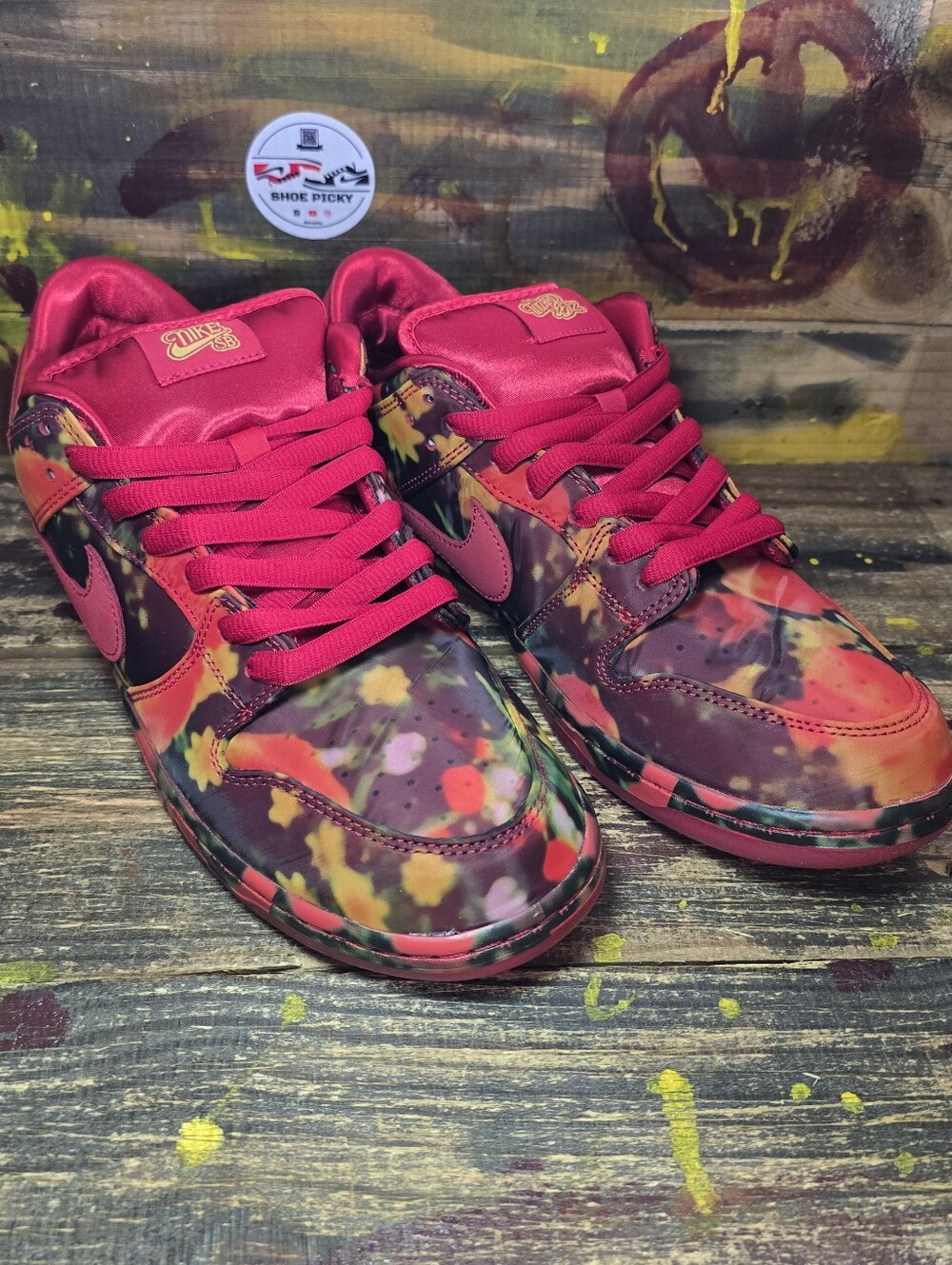 Nike SB Dunk Low Men's Size 11 Wizard of Oz Poppy Field FZ1291 600 Brand New - Picture 3 of 8
